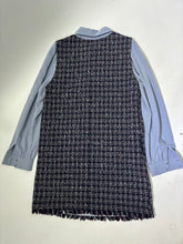 Load image into Gallery viewer, INDRESSME Women’s Long Sleeve Button-Up Tweed Dress